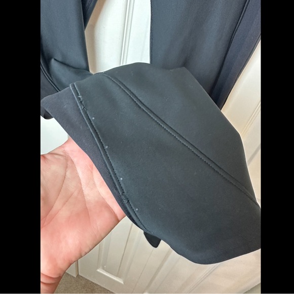 LULULEMON Sleet Sprinter Tights Leggings Pants Black Reflective Running Fleece - Picture 6 of 16